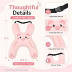 Ride Nuzzle Pillow,Car Sleeping Travel Pillow with Neck Support,H-Shaped - Image 6