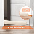 GDHOMM Door Draft Stopper for Bottom of Door, Adjustable Door Sweep Door Draft Blocker Door Gap Filler, Energy Saving, Keeps Sound Draft Light Out - Fits 30” to 36” Door (Pack of 2) - Image 3