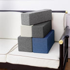 2 Pack Couch Arm Rest Pillow, 8''x8''x20'' Linen Cover, High Density Foam Armrest Cushion, Removable & Washable Elbow Support for Sofa, Bed, and Armchair (Indigo Blue) - Image 6