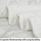 NTBAY Oversized Toddler Down Alternative Comforter, 43 x 60, White - Image 2