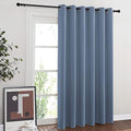 NICETOWN Patio Door Curtain for Sliding Glass Door, Thermal Insulated Blackout Curtain Drape for Living Room/Kitchen/Bedroom (Stone Blue, 1 Panel, 80 x 84 inch) by NICETOWN