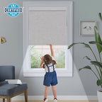 Persilux Cordless Blackout Shades for Indoor Windows, Pull Down Blinds with Valance, Thermal Insulated Fabric, UV Protection Shades for Home and Bedroom (Linen,21" W x72 H) - Image 5
