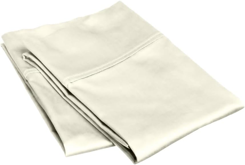 100% Pima Cotton Pillowcases – 800 Series, Ultra Soft & Cooling, King/Cal-King 20"x40", Set of 2 – Beige, Hotel Luxury Quality, Envelope Closure, Skin & Hair Friendly by Unknown