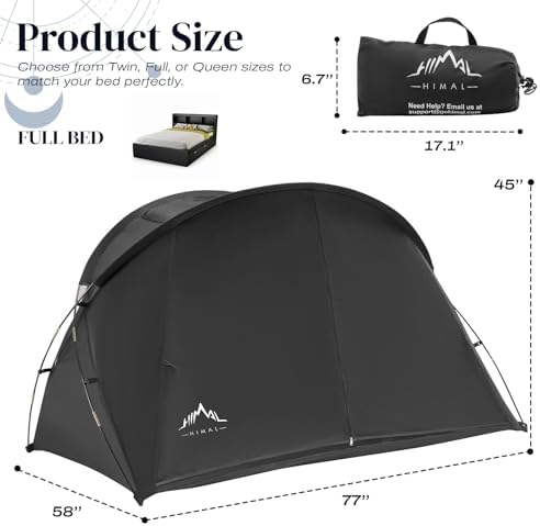 uniHimal Bed Tent Canopy, Full - Image 2