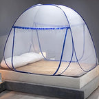Mosquito Net for Bed, Folded Size 12 inch Portable Camping Travel Mosquito Net, Pop Up Mosquito Tent with Double Entry for King Queen Size Bed (Folded 17 Inch, 47"x75"x57") - Image 2
