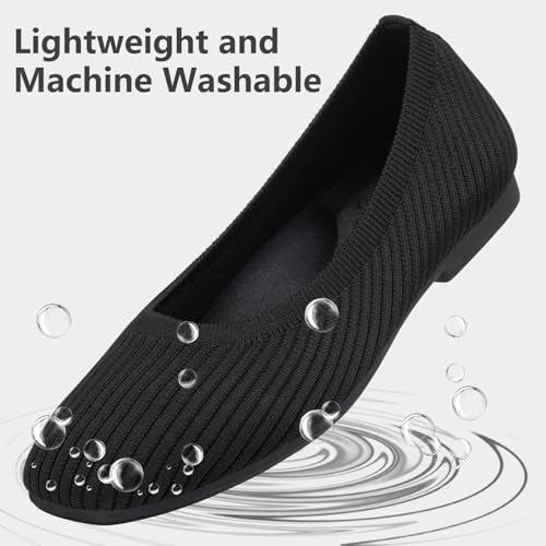 Frank Mully Women's Flats Square Toe Flats Comfortable Slip on Washable Ballet Flats Shoes for Women Dressy Work - Image 5