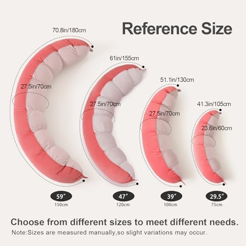Peallow(Pat. Pend) – Long Round Body Pillow for Adults, Bolster Pillow for Sleeping, Soft and Supportive Pillow for Sleeping & Lumbar Support - Image 2