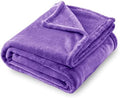 SOCHOW Flannel Fleece Blanket Queen Size, Purple, 90x90 inches by SOCHOW