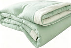 100% Cotton Summer Comforter,Ultra Soft Breathable Lightweight Quilt,Machine Washable for Hot Sleepers&Travel. (Green, XL(60''×78'')) by Unknown