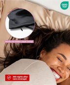 SUNDAYSILKS™ | Silk Pillow Cases 2 PACK | 22 Momme Mulberry Silk Pillowcase Set of 2 | All Sides 100% Pure Silk Slip Pillowcases Bliss for Women, Zipper, Standard Queen, King Size, 6A [Midnight Black] - Image 5