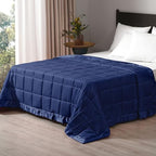 downluxe Down Alternative Blanket for Bed, Glass Beads, King, Navy by Downluxe