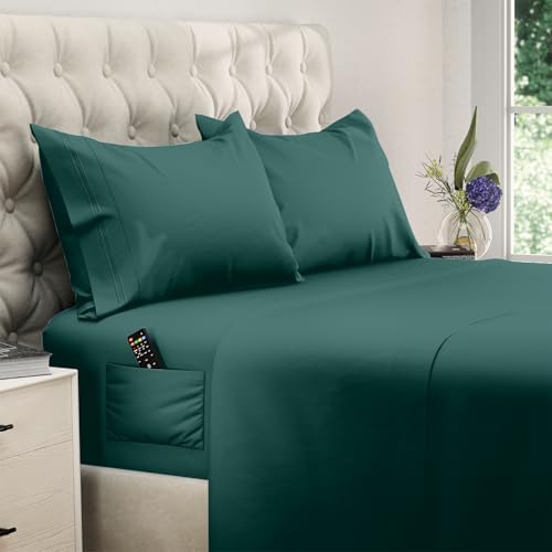 DREAMCARE Twin XL Sheets - 4pc Breathable Cooling Sheets Twin XL Sheet Sets by DREAMCARE