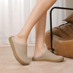 UBFEN Womens 100% Genuine Suede Mules Arch Support Indoor Outdoor Slippers - Image 6