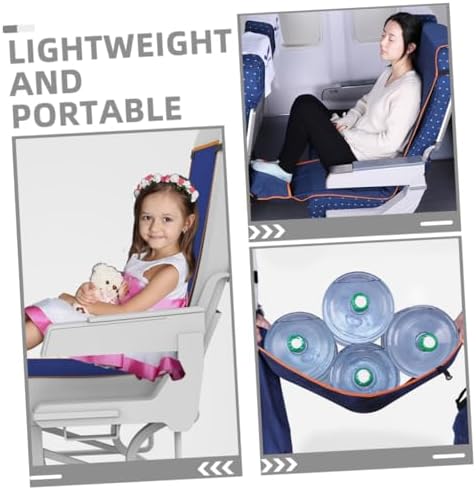 Airplane Foot Hammock, Foldable Seat Cover, Lightweight Portable Rest Pad - Image 3