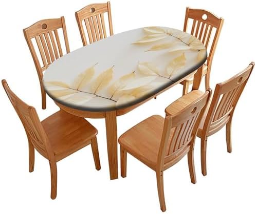 Tablecloth for Oval Table, Plaid Pattern Printed on Oval Plastic Table Cover, for Parties & Celebrations Holiday Dinners, Fits for 52" x 70" Oval Tables by tablecovertablecloth