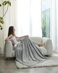 Regal Comfort Faux Fur Sherpa Throw Blanket - 50" x 70" Soft & Plush, Warm & Fuzzy Oversized Twin Velvet Fleece Blanket for All Seasons in Rainfall by RegalComfort