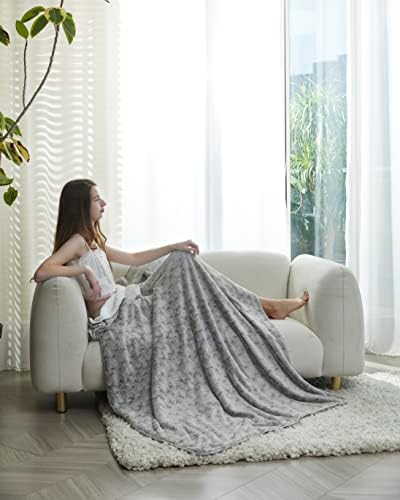 Regal Comfort Faux Fur Sherpa Throw Blanket - 50" x 70" Soft & Plush, Warm & Fuzzy Oversized Twin Velvet Fleece Blanket for All Seasons in Rainfall by RegalComfort