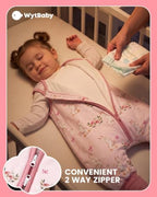WYTbaby Baby Sleep Sack with Legs Cotton Wearable Blanket Toddler Sleep Bag - Image 3