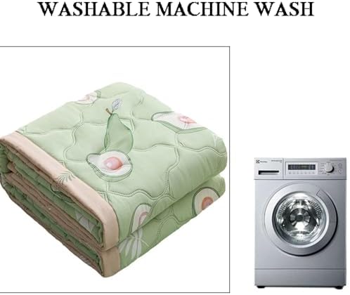 Summer Lightweight Washed Cotton Quilt - Soft Reversible Cooling Comforter, Breathable & Washable Bedspread for Night Sweats, Travel, Couch & Bed (Grey, 200x230cm) - Image 4
