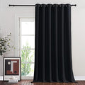 NICETOWN Black Out Sliding Door Curtain 102 inches Long, Grommet Thermal Insulated Patio Door Curtains Room Divider Drape Window Treatment for Bedroom/Living Room, 1 Panel, W80 x L102 by NICETOWN
