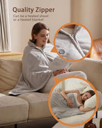 Cordless Heated Blanket with Battery Pack - Rechargeable Heated Shawl & Portable Heated Throw,Far-Infrared Heating,Wearable Blanket for Office,Travel,Car & Outdoor, Gift for People Who Are Always Cold - Image 5