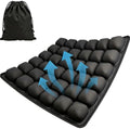 Inflatable Travel Seat Cushion for Airplane Long Flights Black by LAZYTAIL