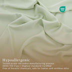 TOSMO Luxury Pillow Case Set of 2 - Cooling Viscose Derived from Bamboo, Oeko-TEX, Breathabl Silky Soft Pillow Cases with Envelope Closure (King / 20x40, Light Green) - Image 5