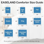 EASELAND Oversized King Down Alternative Comforter, Burgundy, 98x116 - Image 7