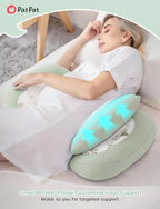 PATPAT Pregnancy Pillow, Cooling Maternity Pillow with Adjustable Wedge - Image 3