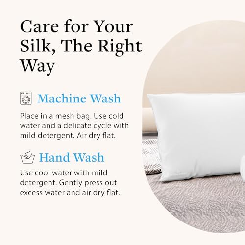 Mulberry Silk Pillowcase for Hair and Skin, 22 Momme 100% Silk - Image 7