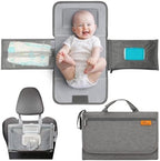 Kopi Baby Portable Diaper Changing Pad with Wipes Pocket, Modern Grey by KOPIBABY