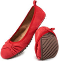 Ecetana Comfortable Ballet Flats for Women: Lightweight Cushioned Foldable Slip-On Work Shoes with Memory Foam - All Day Walking Comfort - Dressy Flats for Office Business by Ecetana