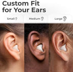 Peace&Quiet PQ Signature Soft Touch Case Wax Ear Plugs for Sleep - Moldable Silicone Ear Plugs for Sleeping, Swimming & Noise Protection - Sound Blocking (15 Pillows) - Image 3