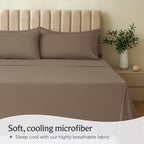 Split King Sheets for Adjustable Bed, Soft Deep Pocket Bed Sheets Set, 5PC - Image 3