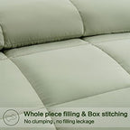 EASELAND Twin XL Down Alternative Comforter, Sage Green, 68x92 Inches - Image 3