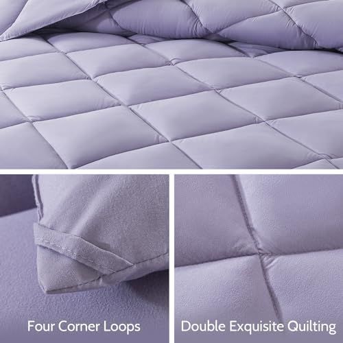 Decroom Lightweight 3 Pieces Comforter Set Queen Quilted Duvet Insert - Image 4