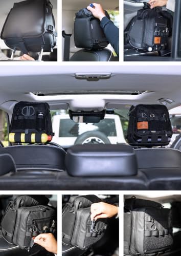 camping moon Car Headrest Pillow with Storage Car Seat Headrest Organizer - Image 7