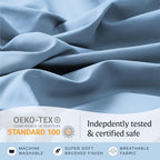 Split King Sheets for Adjustable Bed, Soft Deep Pocket Bed Sheets Set, 5PC - Image 5