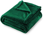SOCHOW Flannel Fleece Blanket Queen Size, All Season Lightweight Super Soft Cozy Blanket for Bed or Couch, Green 90inch X90'' by SOCHOW