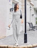 Ekouaer Two Piece Sets for Women Fall Lounge Sets Casual Matching Outfits - Image 4