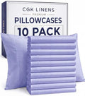 Standard Pillow Cases - 10 Pack Pillowcase Covers - 20" x 26" (Lavender) by CGKUnlimited