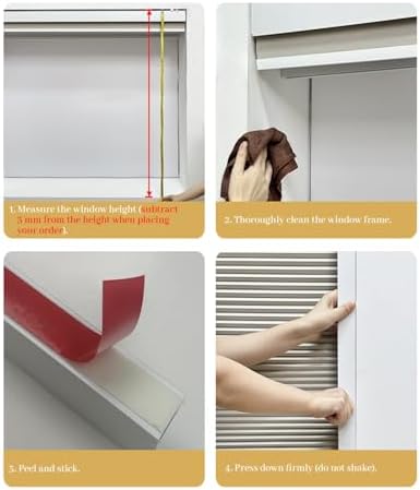 Self-Adhesive Light Gap Blockers for Blinds & Windows, Blackout Strips for Doors, Roller Shades Side Channels, Decorative Metal Light Blockers for Better Sleep,111.7cm/44inch - Image 7