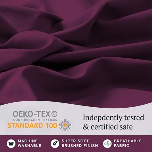 Twin Size Sheets Set, Cooling & Soft Deep Pocket Bed Sheets, 3PC - Image 5
