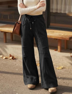 TARSE Womens Wide Leg Lounge Pant Baggy Flare Elastic Waist Sweatpants - Image 4