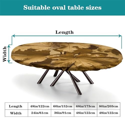 Dining Table Pad Protector, Plaid Pattern Printed on Elastic Dining Table Cover, for Business & Events Birthday Parties, Fits for 60" x 84" Oval Tables - Image 4