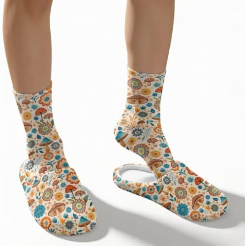 Christmas Slippers for Women Washable House Shoes with Cute Socks - Image 4