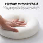 Memory Foam Travel Neck Pillow with Chin Wrap for Airplanes - Image 3