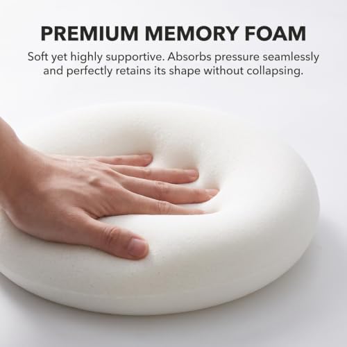 Memory Foam Travel Neck Pillow with Chin Wrap for Airplanes - Image 3