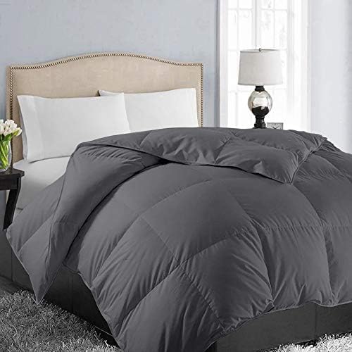 EASELAND California King Down Alternative Comforter, Dark Grey, 96x104 by EASELAND