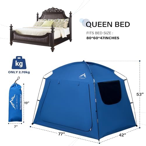 uniHimal Bed Tent Twin Size,Portable for Adults - Image 5